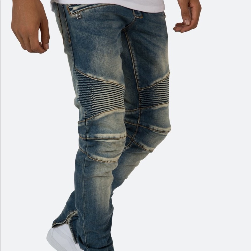 MNML LA M14 Stretch Denim Moto Jean Men Sz 30